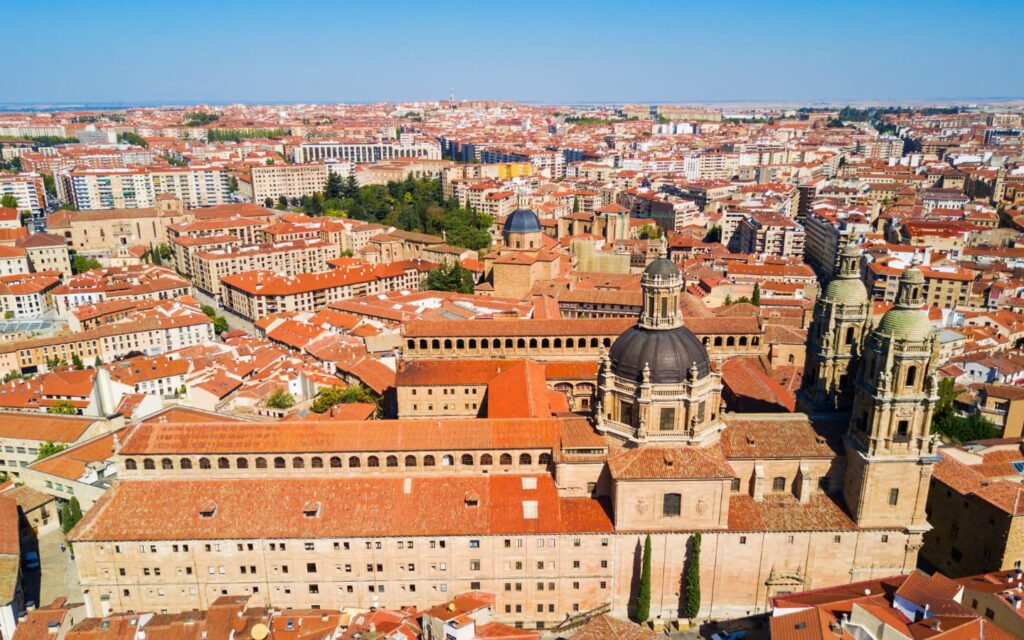 Ciudad de Salamanca vista desde el cielo